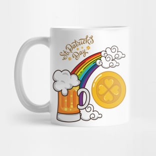 St. Patrick's Day Funny Beer And Coin Mug